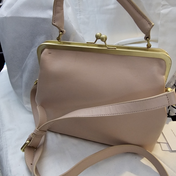 Jemma Jo Jo Blush Pink Kiss Lock Structured Top-Handle Satchel - Picture 15 of 16